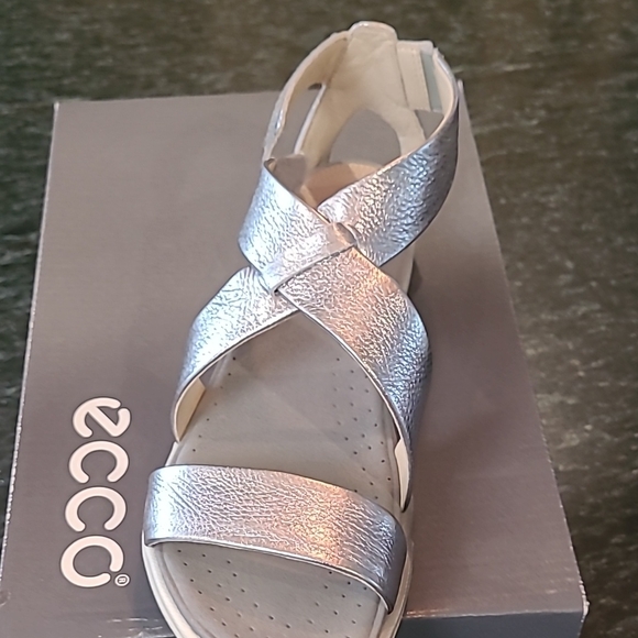 ECCO Women's Metallic Sandals - Picture 2 of 3